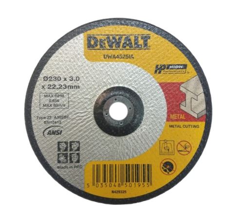 DEWALT Rezalna plošča za kovino 230 x 22,23 mm DWA4525IA