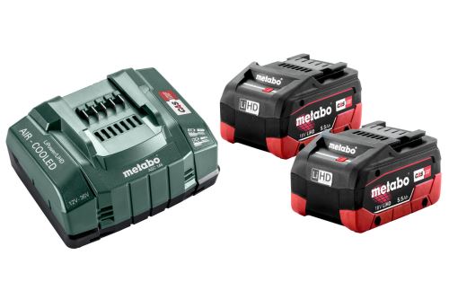 METABO Osnovni set (polnilec + baterije) 18V / 2x LiHD 5,5 Ah 685122000