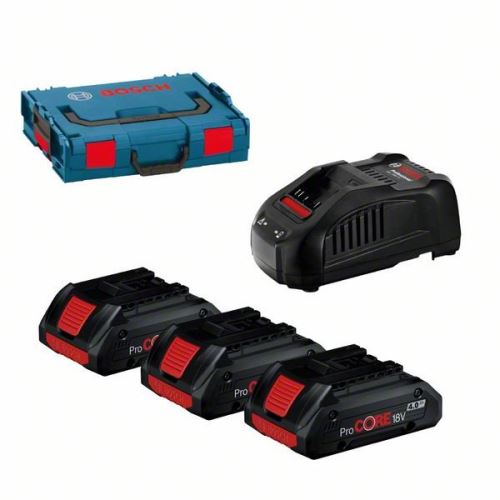 BOSCH Akumulatorski paket 3x akumulator ProCORE18V 4.0Ah + GAL 1880 CV L-BOXX 0615990L1R