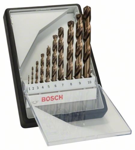 BOSCH Komplet svedrov za kovino Robust Line HSS-Co, 10 kosov 1; 2; 3; 4; 5; 6; 7; 8; 9; 10 mm (10 kosov) 2607019925