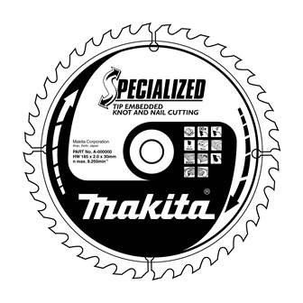 MAKITA žagin list za les SPECIALIZED z vdolbinimi zobmi 235x2,3x30 mm 20 zob B-09379