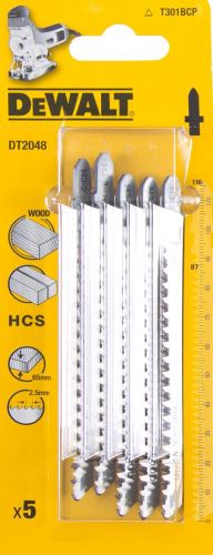 DeWALT HCS žagin list za les, 116 mm (5 kos) DT2048