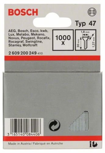 BOSCH Žeblji tip 47 1,8 x 1,27 x 16 mm (1000 kosov) 1609200376