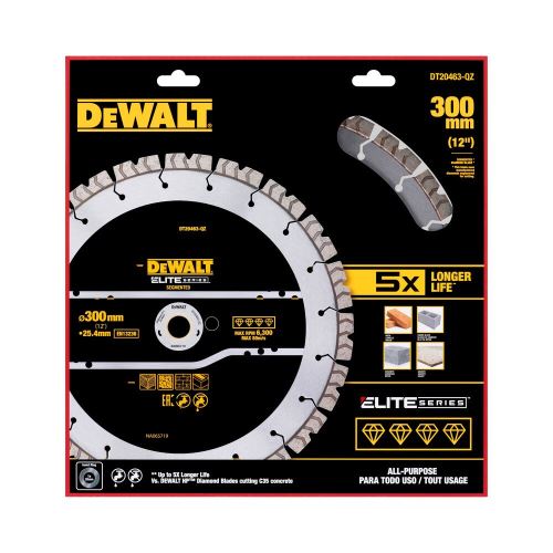 DeWALT segmentni diamantni žagin list, 300 mm DT20463