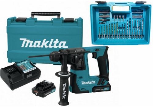 Makita akumulatorsko vrtalno kladivo s priborom Li-ion CXT 12V/1,5Ah HR140DWYE1