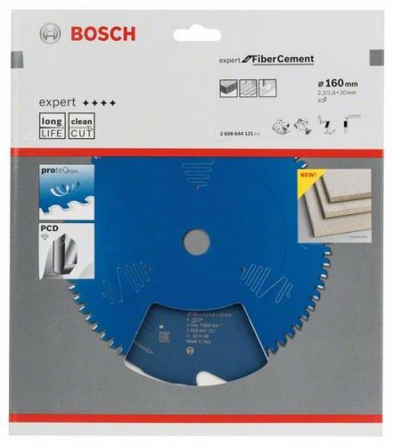 BOSCH žagin list Expert for Fiber Cement 160 x 20 x 2,2 mm, 4 2608644121