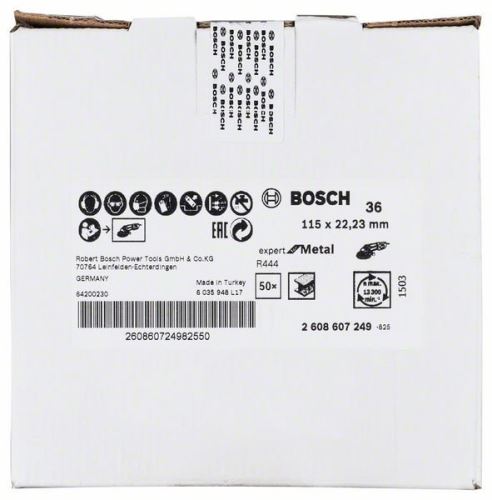 BOSCH fiber brus R444, Expert for Metal D = 115 mm; K = 36 2608607249