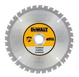 DEWALT Žagin list za AKU žage za rezanje aluminija, FTG 3°, 165 x 20 mm, 36 zob DT1911