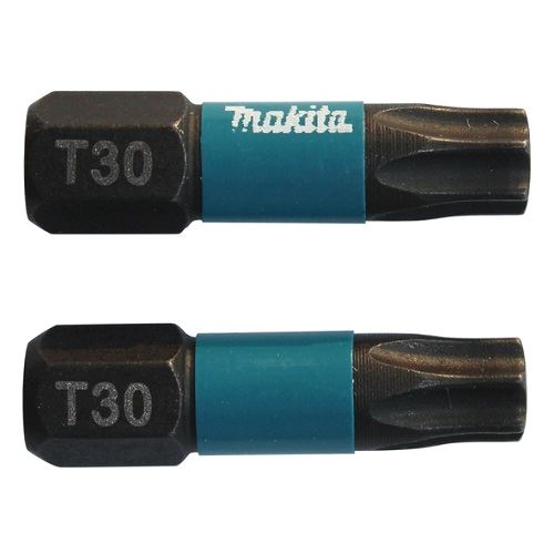 MAKITA torzijski nastavek 1/4" IMPACT BLACK T30, 25 mm 2 kosa B-63694