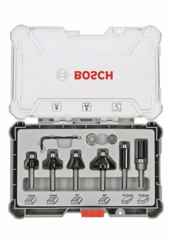 BOSCH Set rezil z 8 mm vretenom Trim&Edging, 6 kosov 2607017469