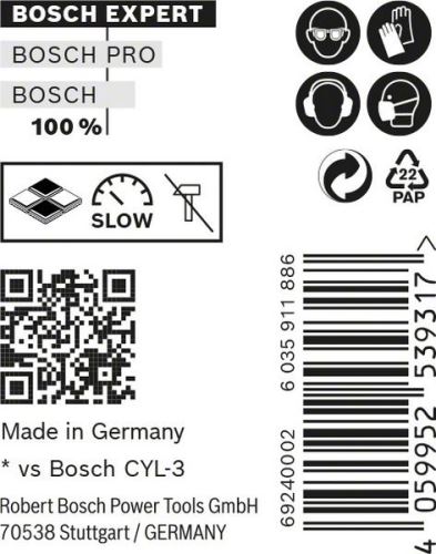 BOSCH EXPERT CYL-9 MultiConstruction 5x50, 10 kos 2608900638