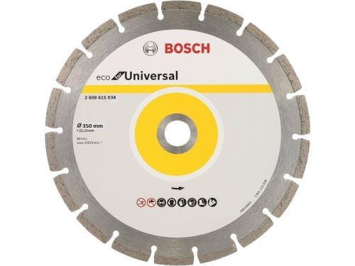 BOSCH Diamantna rezalna plošča ECO For Universal 350x20x3.2x8 2608615034