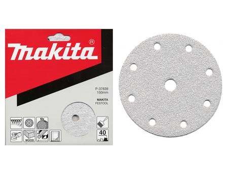 MAKITA brusni papir Velcro 150 mm 9 lukenj K240, 50 kos P-38009