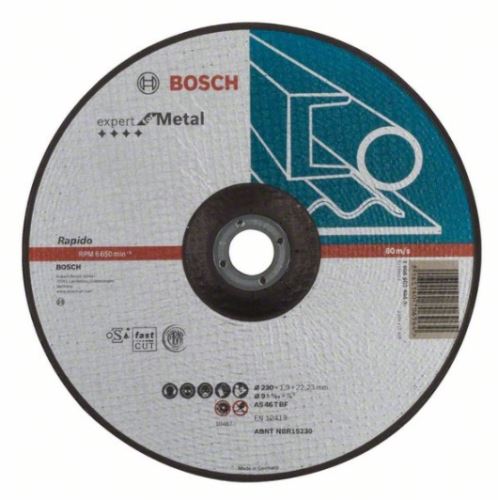 BOSCH Profilirana rezalna plošča Expert for Metal – Rapido AS 46 T BF, 230 mm, 1,9 mm 2608603404