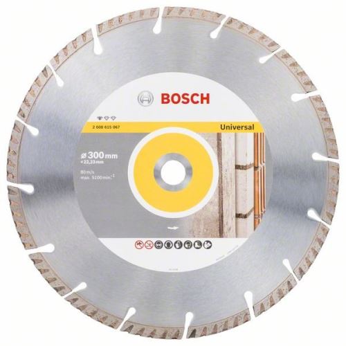 BOSCH Diamantna rezalna plošča Standard for Universal 300 × 22,23 300x22,23x3,3x10 mm 2608615067