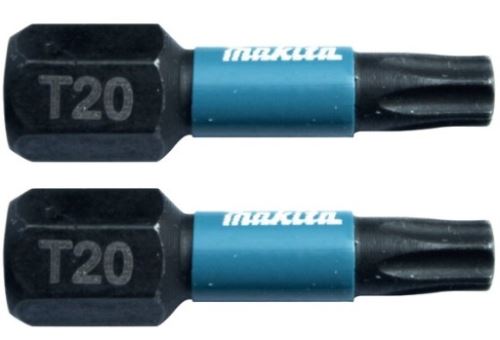 MAKITA torzijski nastavek 1/4" IMPACT BLACK T20, 25 mm 2 kosa B-63672