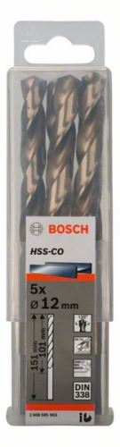 BOSCH Svedri za kovino HSS-Co, DIN 338 12 x 101 x 151 mm (5 kosov) 2608585903