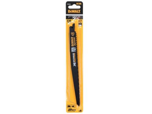 DEWALT Žagin list za les z žeblji, XR FLEXVOLT, 230 mm, 4/6 TPI (5 kos) DT99555