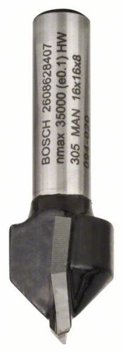 Bosch Rezkar za V-utore, 8 mm, D1 16 mm, L 16 mm, G 45 mm, 90°