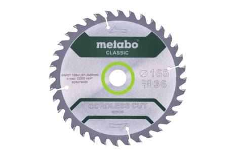 METABO Žagin list 165 x 20 mm, 36 zob, 15° CordlessCutClassic 628279000