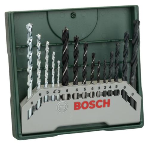 BOSCH 15-delni komplet mini svedrov X-Line 2607019675