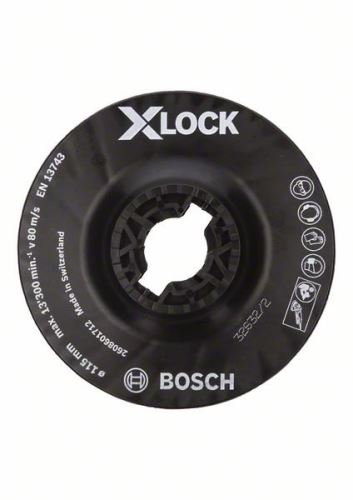 BOSCH X-LOCK Podložna plošča, srednja 115 mm, 13.300 vrt/min 2608601712