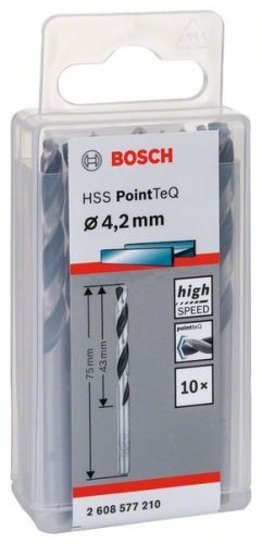 BOSCH Spiralni sveder HSS PointTeQ 4,2 mm 2608577162