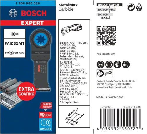 BOSCH EXPERT STARLOCKPLUS PAIZ32AIT, 10 kosov 2608900020