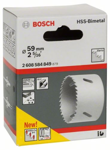 BOSCH HSS-bimetalni luknjač za standardni adapter 59 mm, 2 5/16" 2608584849