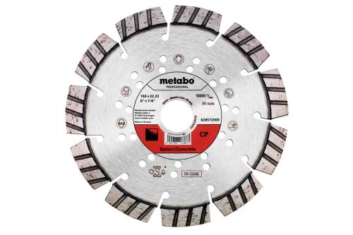 METABO Diamantna rezalna plošča Dia-TS 150x22,23 mm - CP, Beton, Professional 628572000