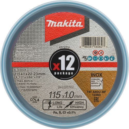 Makita Tanka rezalna plošča E-03034-12