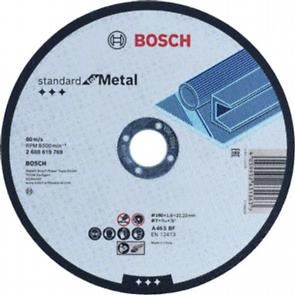 BOSCH Rezalna plošča Standard for Metal 180 x 1,6 x 22,23 mm, ravna 2608619769