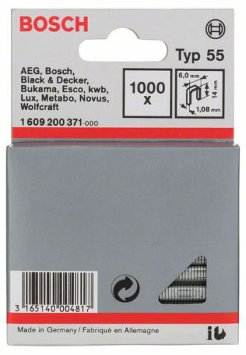 BOSCH Ozke sponke za spenjalnik tip 55 6 x 1,08 x 14 mm (1000 kos) 1609200371