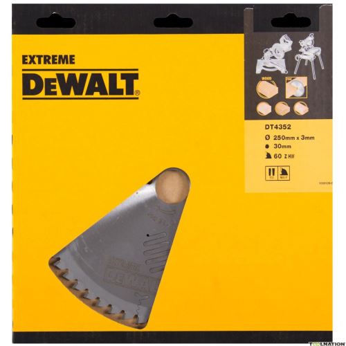 DeWALT Extreme Workshop žagin list 250 x 30 mm, 60 zob DT4352