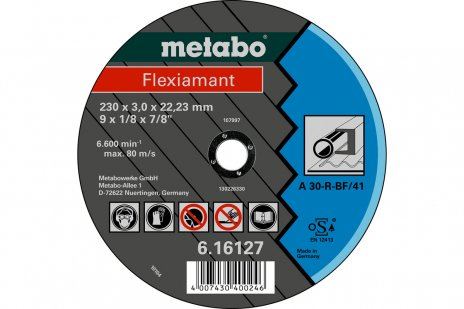 METABO Brusilna plošča Flexiamant 100x2,5x16,0 jeklo, TF 41 - 616742000 616742000