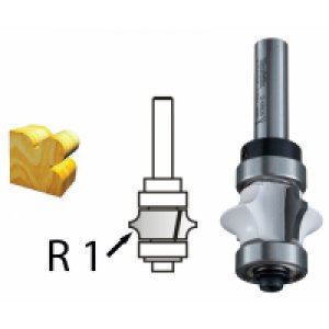 MAKITA Rezalnik profilov z uležajenim steblom 8 mm, 25,4x13x61,2 mm D-48826