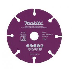 MAKITA rezalna plošča diamantno jeklo 100x1,3x16 mm B-53671