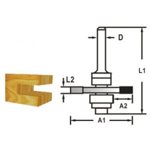 MAKITA Diskasti rezalnik s steblom 8 mm, 47,6x5,5x59 mm D-48991