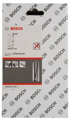 BOSCH Diamantni suhi sveder G 1/2" 117 mm, 150 mm, 6 segmentov, 7 mm 2608587342