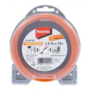 MAKITA vrvica najlon 2,4 mm, oranžna, 15 m, posebna za akumulatorske stroje E-01797