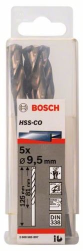 BOSCH Svedri za kovino HSS-Co, DIN 338 9,5 x 81 x 125 mm (5 kosov) 2608585897