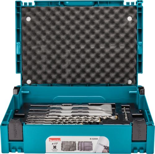 MAKITA set svedrov in dlet SDS-Plus Makpac 17 kosov B-52059