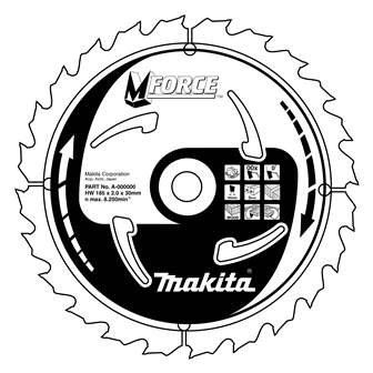 MAKITA žagin list za les MFORCE 170x2x30 mm 24 zob B-08012