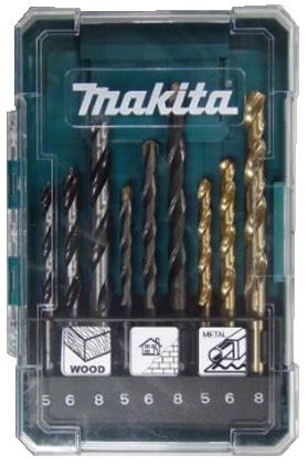 MAKITA set svedrov za kovino/les/zid 5/6/8 mm, 9 kosov D-71962