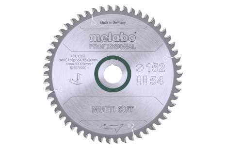 METABO Žagin list "multi cut - professional", 152 x 20 mm, 54 zob, 5° neg 628070000