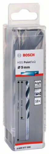Bosch Spiralni sveder HSS PointTeQ 9,0 mm