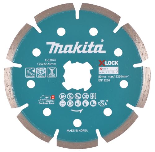 MAKITA X-lock diamantna rezalna plošča 125x1,6x22,23 mm E-02076