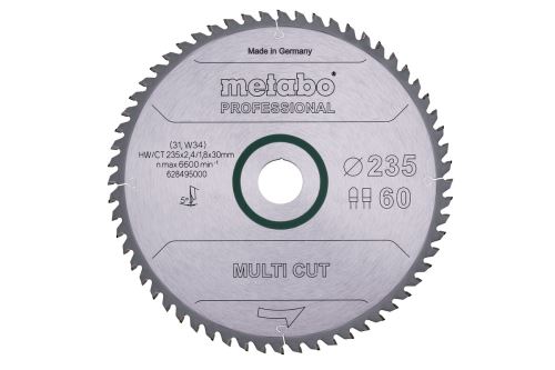 METABO Žagin list "multi cut - professional", 235x30 mm, 60 zob, 5° 628495000