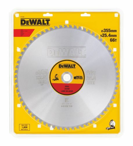 DeWALT jekleni žagin list 355 x 25,4 mm 66 zob DT1926