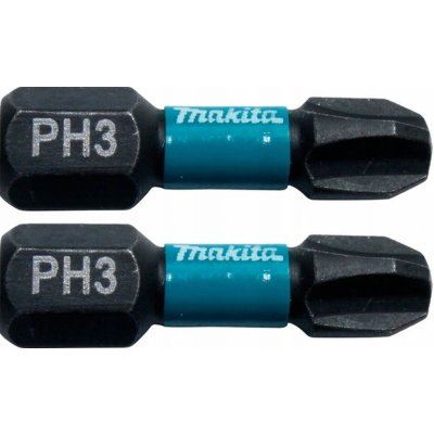 MAKITA torzijski nastavek 1/4" IMPACT BLACK PH3, 25 mm 2 kosa B-63622